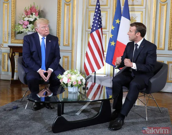 Trump - Macron zirvesine damga vuran görüntü! Elini öyle bir sıktı ki... - 17