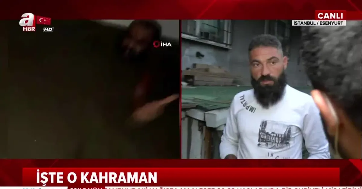 Esenyurt'taki selde 3 çocuğun hayatını kurtaran kahraman A Haber'e konuştu!