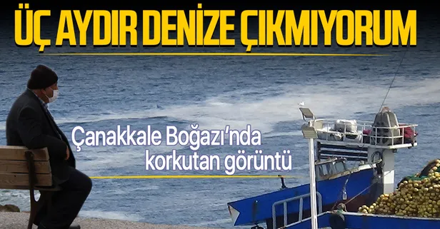 SON DAKİKA: Çanakkale Boğazı'nda denizi kaplayan 'müsilaj' balıkçının kabusu oldu: Üç aydır denize çıkmıyorum