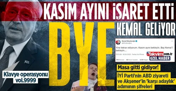 Kılıçdaroğlu ABD dönüşü adaylık için Kasım’ı işaret etti! | İYİ Parti’nin ABD ziyareti ve Akşener’in ’karşı adaylık’ adımının şifreleri