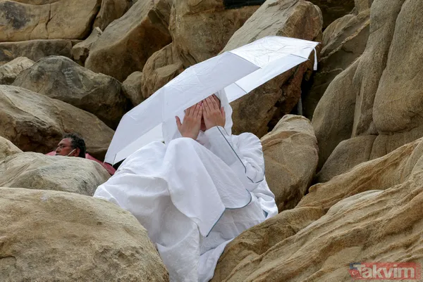 Kutsal topraklarda hac vazifesini yerine getiren hacı adayları Arafat'a çıktı - 15