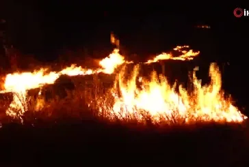 Konya'da anız yangını paniğe neden oldu