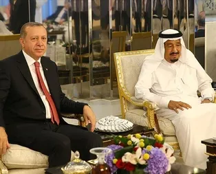 Son dakika: Başkan Erdoğan Suudi Arabistan Kralı Selman bin Abdülaziz ile görüştü