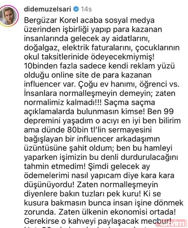 Bergüzar Korel'in “yırttınız kendinizi” isyanına Demet Akalın'dan sonra bir tepki de Didem Uzel Sarı'dan: "Senin tuzu kuru!" - 21