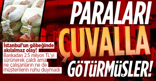 İstanbul Şişli'de akılalmaz olay! Bankadan müşterilerin ve çalışanların gözü önünde 2.5 milyon lira çaldı saatler sonra fark edildi