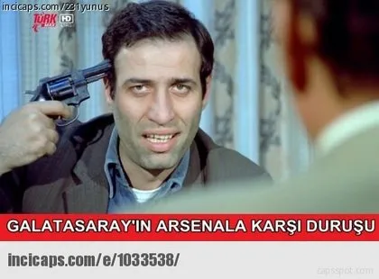 G.Saray - Arsenal maçı caps’leri