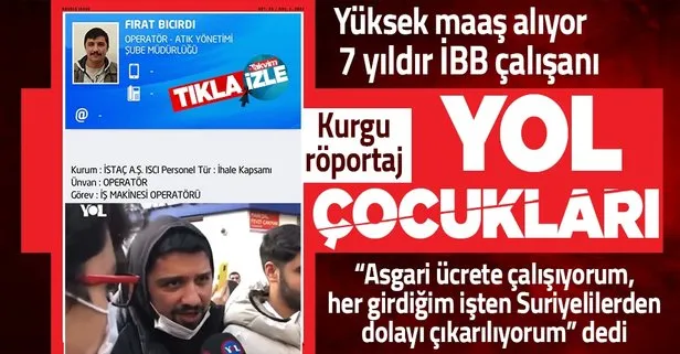 İBB’de yüksek maaşla çalışan Fırat Bıcırdı PKK’lı Yol TV’ye kurgu röportaj verdi: Her girdiğim işten Suriyelilerden dolayı çıkarılıyorum