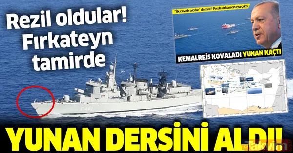 Son dakika: Doğu Akdeniz'de Oruç Reis'e yaklaşmaya çalışan Yunanistan dersini aldı - 1