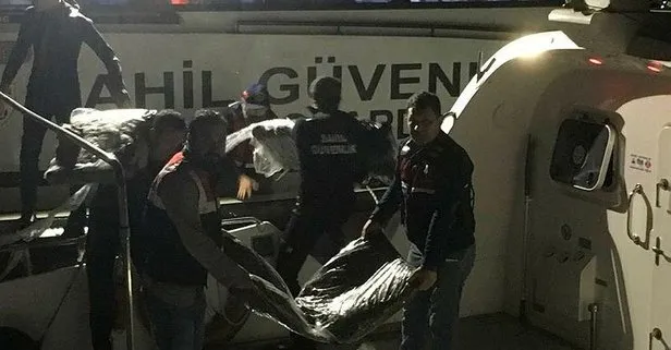 Balıkesir Ayvalık açıklarında batan tekneden 1,1 ton uyuşturucu çıktı