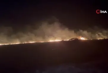 Manisa Saruhanlı'da yangın!