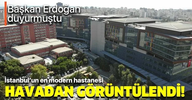 Başkan Erdoğan duyurmuştu! Göztepe Şehir Hastanesi havadan görüntülendi!