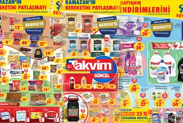 16-28 Mart tarihleri arasında DEV İNDİRİM! ŞOK Ramazan ayı aktüel ürünler kataloğu yayımlandı! Şerbet, güllaç, hurma, baklava, gülsuyu...