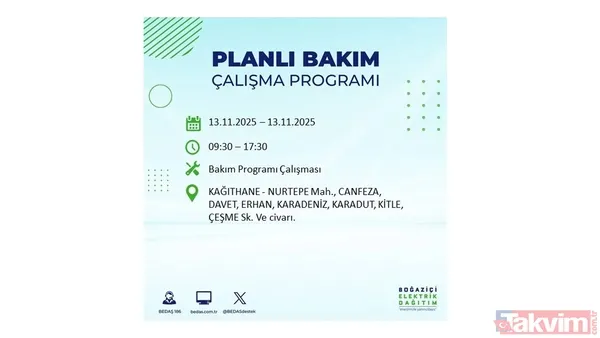 Mahallen listede olabilir! İstanbul'da büyük elektrik kesintisi: BEDAŞ 13 Kasım için saat verdi - 33