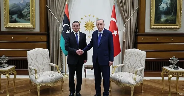 Başkan Erdoğan Libya Başbakanı Dibeybe ve Şam heyetini kabul etti: Suriye'de teröre yer yok
