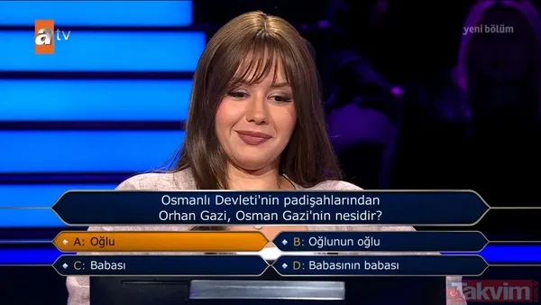 ATV'nin sevilen yarışması Kim Milyoner Olmak İster’de yarışmacının telefon jokeri kullandığı soru şaşırttı - 3