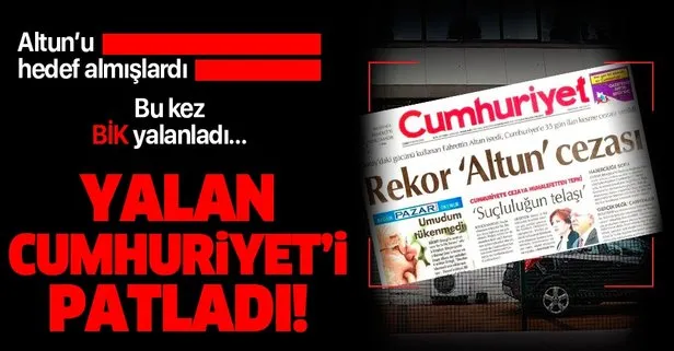 BİK'ten Cumhuriyet'e yalanlama!