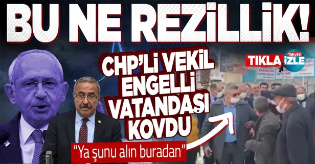 Skandalın adresi Osmaniye! CHP'li Baha Ünlü yanına gelen engelli vatandaşı kovdu: "Ya şunu alın buradan"