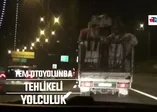TEM otoyolunda tehlikeli yolculuk