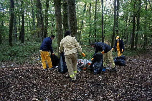 Utandıran görüntüler! Belgrad Ormanı'nda tam 30 ton çöp toplandı