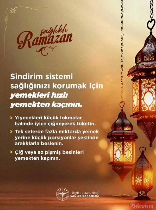 Sağlık Bakanlığı Ramazan'da sağlıklı beslenme önerileri paylaştı - 2