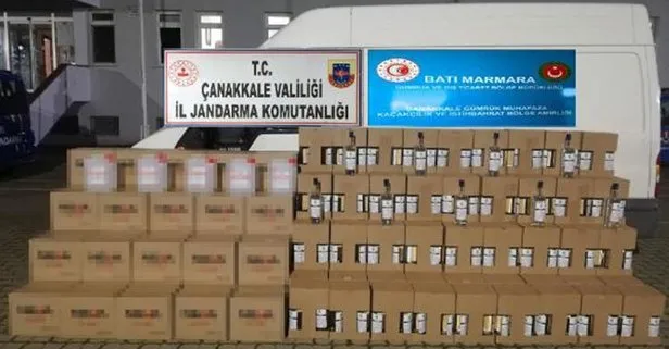 Çanakkale’de bin 225 litre kaçak etil alkol ele geçirildi