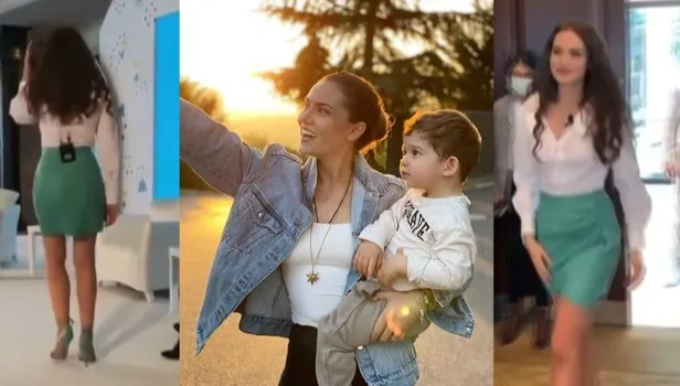 Fahriye Evcen düzgün fiziğiyle mest etti! 'Hiç çocuk doğurmuşa benzemiyor, çok asil'