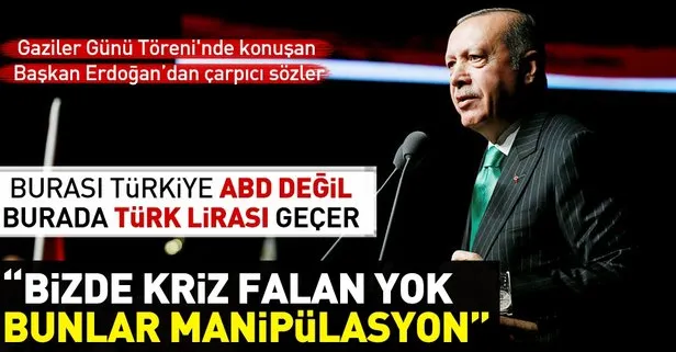 Son dakika: Başkan Erdoğan, Gaziler Günü Töreni’nde konuştu
