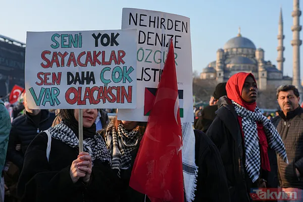 Binler Galata'ya akın etti... İstanbul'dan Aksa'ya direnişe bin selam! | Alandan tarihi kareler - 20