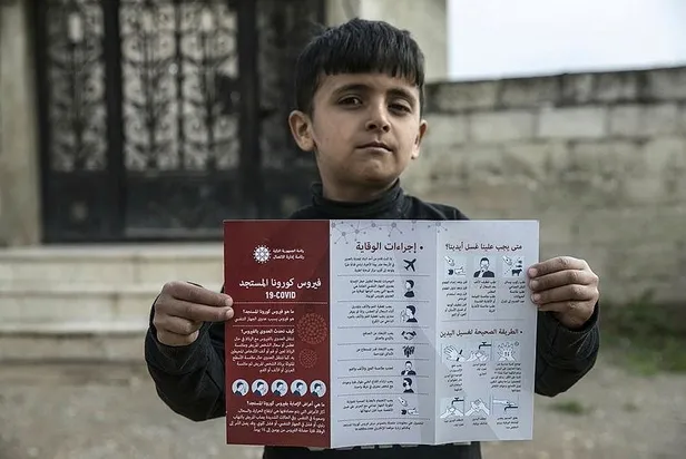 Türkiye'den Afrin'de koronavirüse karşı bilgilendirme çalışması-3
