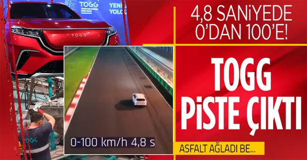 TOGG'dan heyecanlandıran haber! Akıllı SUV cihazı ön uygunluğunu aldı İstanbul Park’ta piste çıktı! 0'dan 100'e...