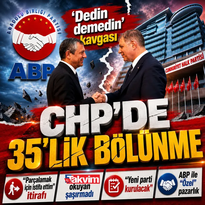 Takvim okuyan şaşırmadı! Cemil Tugaydan CHPyi parçalamak için istifa ettim itirafı | Özgür Özel ABP ile pazarlığa oturdu