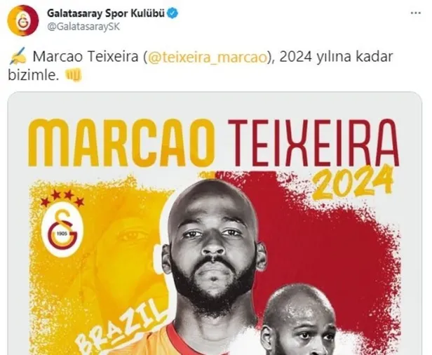 Galatasaray son dakika haberini KAP'a bildirdi: Marcao 2024 yılına kadar Galatasaray'da-6