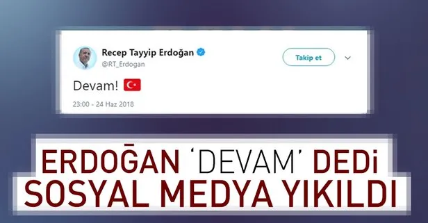 Erdogan Devam Dedi Sosyal Medya Yikildi Takvim