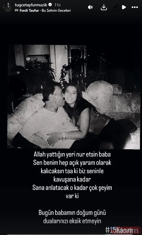 Art Arda Paylaşımlarda Bulunan Tayfur, Babası İle Çekilen Karesini De Instagram'ın Hikaye Kısmında Şu Notla Yayınladı: "Allah Yattığın Yeri Nur Etsin Baba. Sen...
