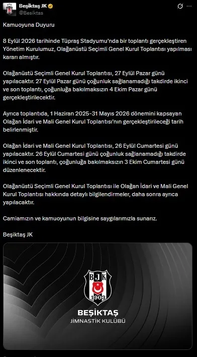 besiktasta-olaganustu-secim-takvimi-netlesti-sandik-27-eylulde-mali-genel-kurul-26-eylulde-kurulacak-1788884776561.jpeg Beşiktaş'ta olağanüstü seçim takvimi netleşti: Sandık 27 Eylül'de, mali genel kurul 26 Eylül'de kurulacak-3