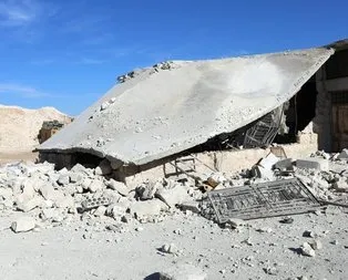 Kimyasal saldırıdan sonra yeniden bombalandı