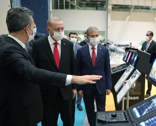 Başkan Erdoğan ASELSAN tesislerini gezdi!