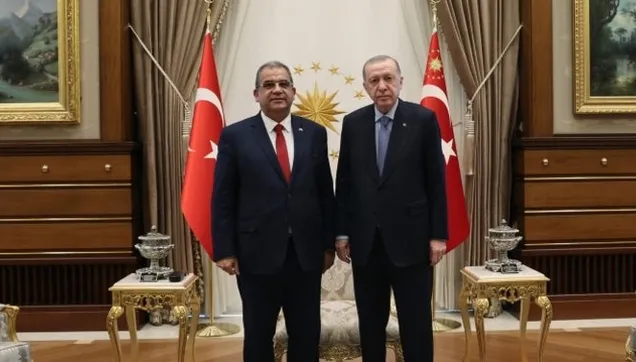 Başkan Erdoğan Külliye'de KKTC Başbakanı Faiz Sucuoğlu'nu kabul etti