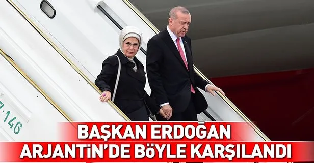 Başkan Recep Tayyip Erdoğan Arjantin’e vardı