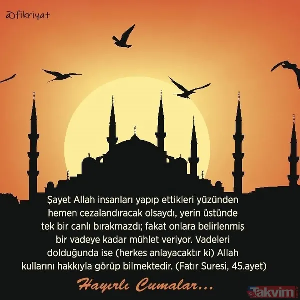 Resimli cuma mesajları 2020! En güzel, ayetli, kısa, uzun, resimsiz ve resimli mesajlarıyla hayırlı cumalar - 27