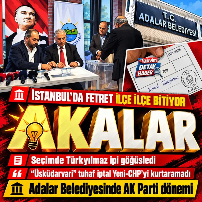Adalar Belediyesi Başkan Vekilliği seçimini AK Parti kazandı... Türkyılmaz dönemi