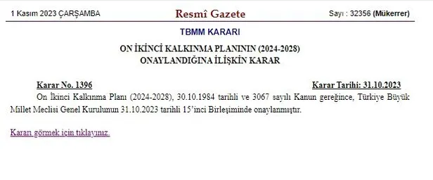 Türkiye’nin gelecek 5 yılına dair yol haritası! 12. Kalkınma Planı TBMM Genel Kurulunda kabul edildi! Karar Resmi Gazete'de!-2