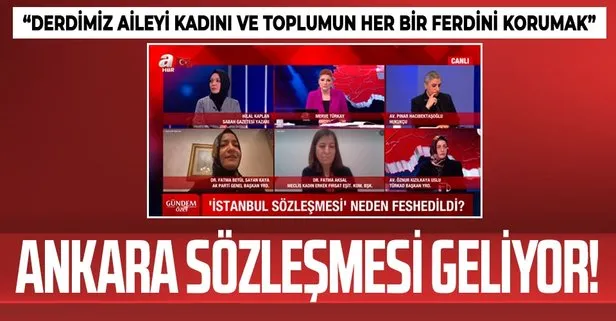 AK Parti Genel Başkan Yardımcısı Fatma Betül Sayan Kaya: Ankara Sözleşmesi hazırlıyoruz