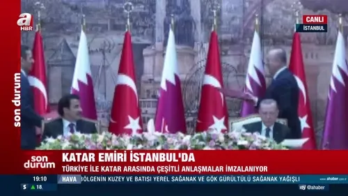 Türkiye ile Katar arasında imzalar atıldı