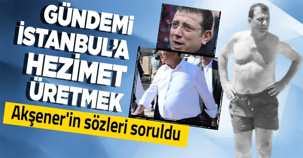 CHP'li İBB Başkanı Ekrem İmamoğlu'na Akşener'in sözleri soruldu: Bütün bu tartışmaların dışında bir insanım