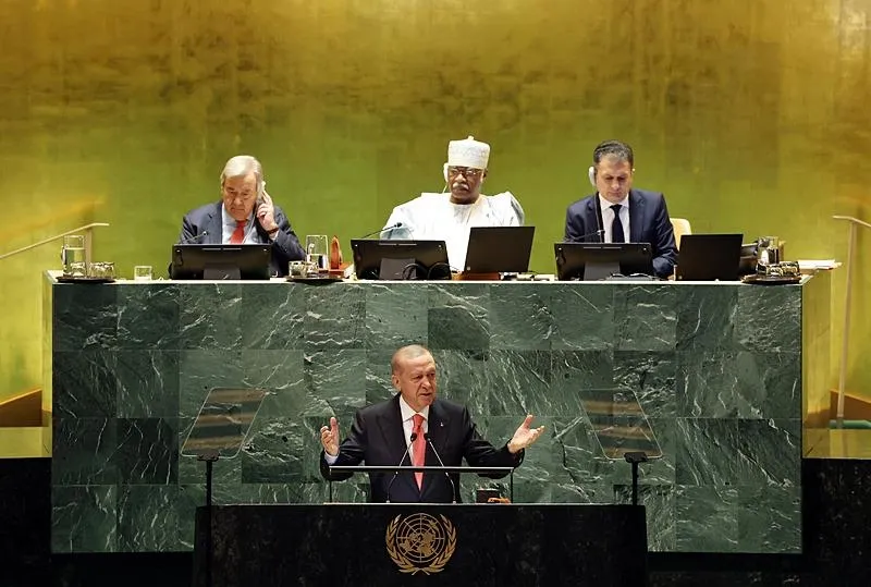 Başkan Recep Tayyip Erdoğan, işgalci İsrail'in katlettiği Hind Receb'i BM Genel Kurulu'ndaki konuşmasında anlattı. (Takvim.com.tr | Arşiv)