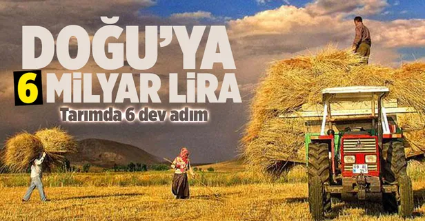 Tarımda 6 dev adım