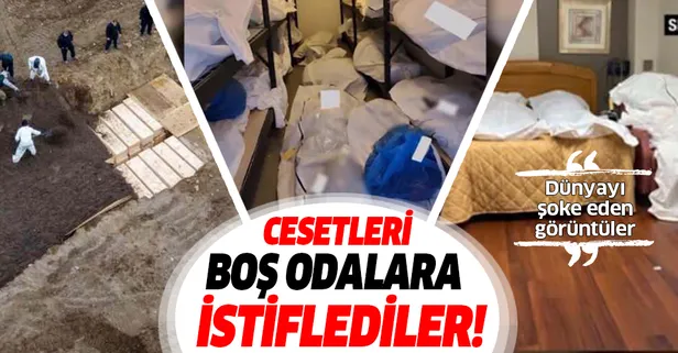 Son dakika: ABD'de şoke eden görüntüler! Cesetleri Boş Odalara Böyle Doldurdular