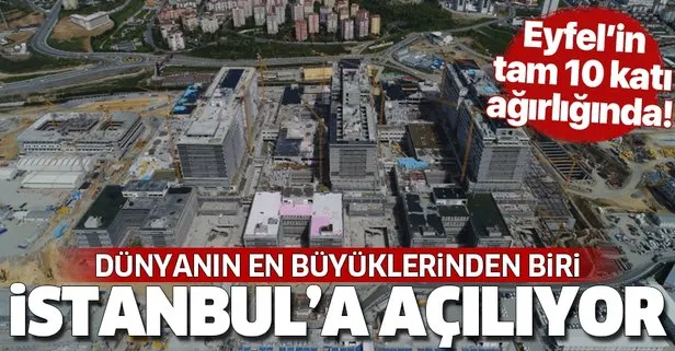 Başakşehir Şehir Hastanesi’nin son hali havadan görüntülendi! Dünyanın en büyüklerinden biri