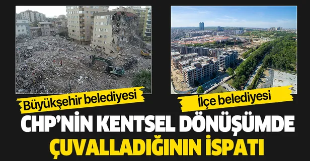 İzmir Büyükşehir Belediyesi 35 bin konutun bin 96'sını yeniledi, Esenler Belediyesi ise 98 bin 160 riskli yapıdan 56 binini yeniledi